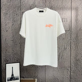 2026 Spring Summer Arc'teryx Washed Distressed T‑Shirt | Flocking Heat‑Press Chest Logo Unisex Tee
