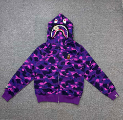 BAPE x Stray Kids FW25 Shark Full-Zip Hoodie
