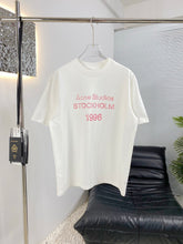 Acne Studios Short‑Sleeve Stockholm 1996 Text Print T‑Shirt