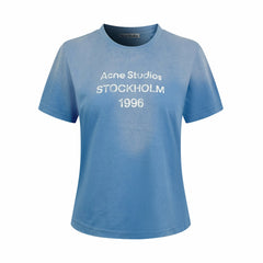 Acne Studios Stockholm 1996 Text‑Print Crew‑Neck Short‑Sleeve T‑Shirt