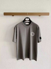Stone Island Classic Compass Rose Badge Left Chest Print T-Shirt