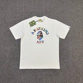 BAPE Art Camo Fluid Gradient College Ape Head Oversized Heavyweight Unisex T-Shirt