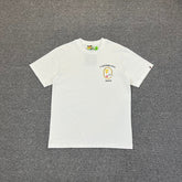 BAPE Souvenir Yokosuka Samurai Ape Head Puff Print Tee Oversized Unisex T-Shirt — Front Left Chest + Full Back