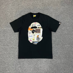 BAPE Archive Hangtag Label Collage Ape Head Double-Sided Print Tee Oversized Unisex T-Shirt