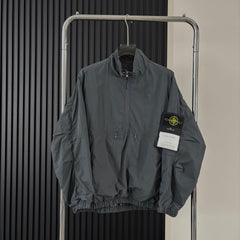 Stone Island Half-Zip Stand Collar Lightweight Technical Jacket