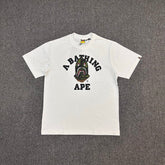 BAPE FW25 A Bathing Ape College Shark Camo Fill Oversized Heavyweight Unisex T-Shirt