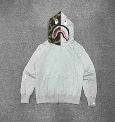 BAPE Original Woodland Camo Shark Full-Zip Hoodie