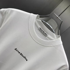Acne Studios Centered Text‑Logo Crew‑Neck Short‑Sleeve T‑Shirt