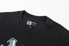 Godspeed Skull Graphic Vintage Washed Tee