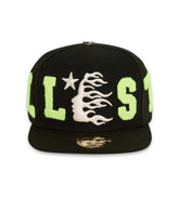 Hellstar OG Patch Fitted Trucker Hat Black/Green