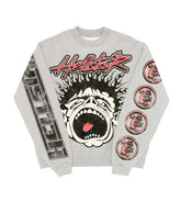 Hellstar Records Crewneck Heather Grey