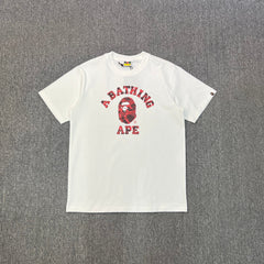 BAPE College Logo Colour Camo Oversized Unisex T-Shirt