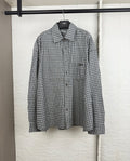 Acne Studios Oversized Long‑Sleeve Check Button‑Down Shirt