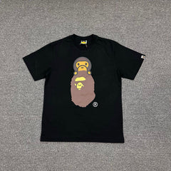 BAPE FW24 Baby Milo on Ape Head T-Shirt — White / Black