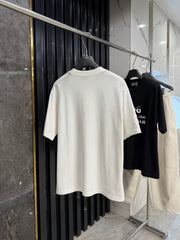 Acne Studios Stockholm 1996 Stacked‑Text Distressed‑Hem Oversized Crew‑Neck T‑Shirt