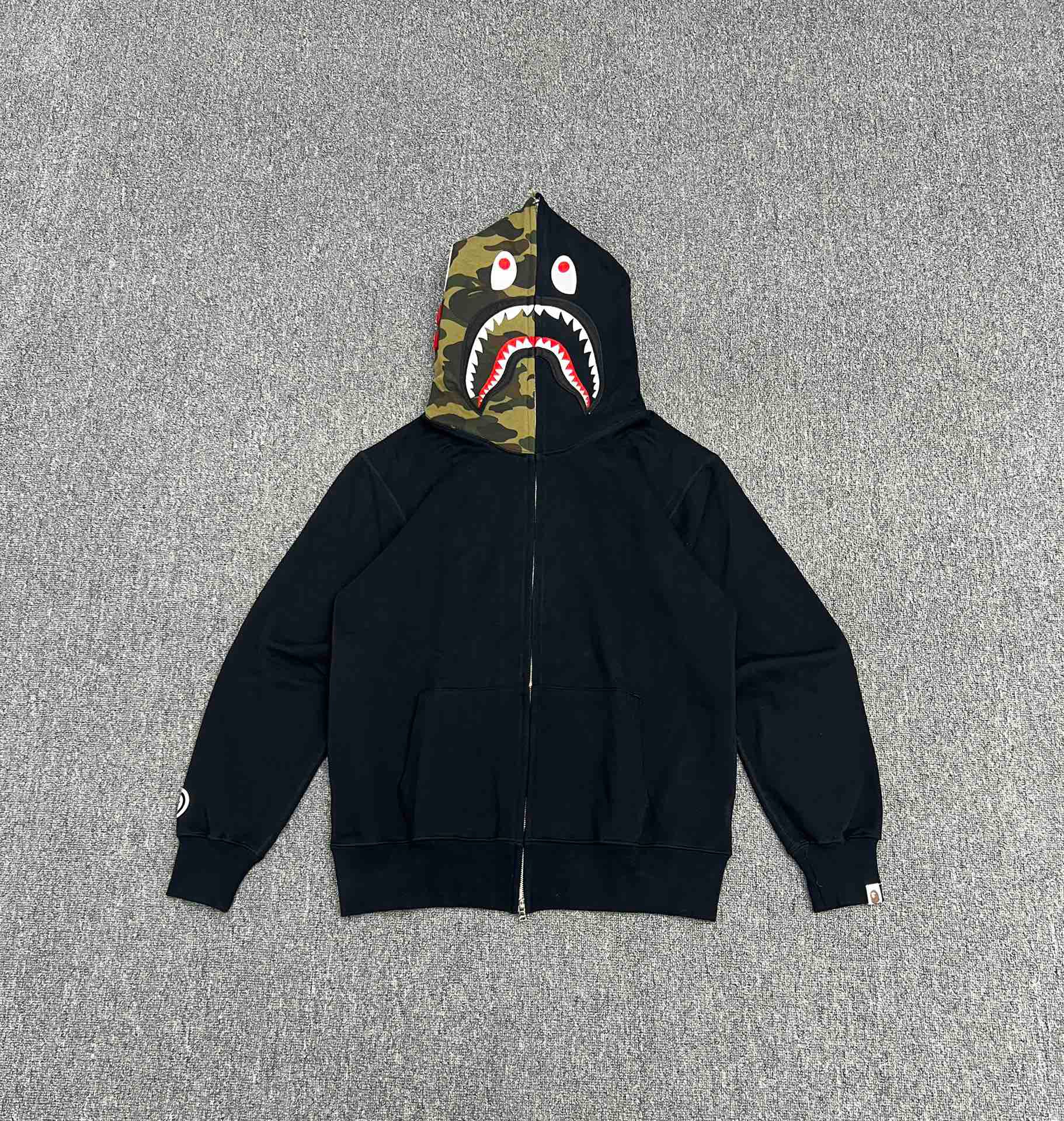 BAPE Original Woodland Camo Shark Full-Zip Hoodie