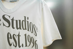 Acne Studios Est.1996 Large Logo Crew‑Neck Short‑Sleeve T‑Shirt