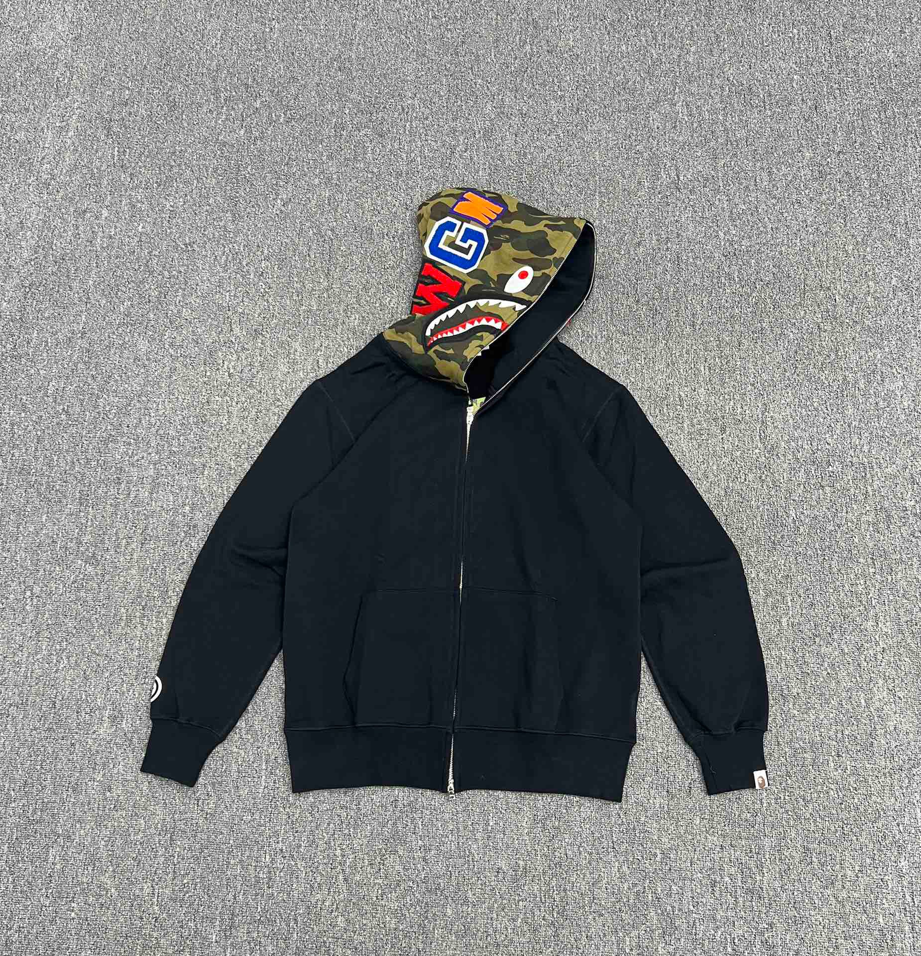 BAPE Original Woodland Camo Shark Full-Zip Hoodie
