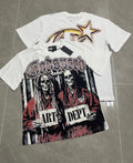 Godspeed Art Dept Mugshot Skeletons Short Sleeve Tee (Vintage White)
