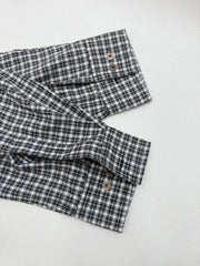 Acne Studios Oversized Long‑Sleeve Check Button‑Down Shirt