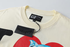 Godspeed I Love GS Dolphin Graphic T‑Shirt (Cream)