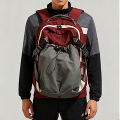 Arc'teryx Color‑Block Drawstring Pocket Backpack, Large‑Capacity Outdoor Travel Daypack Unisex