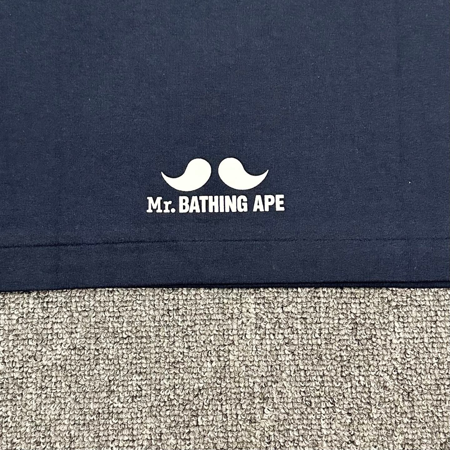 BAPE SS25 Mr. Bathing Bape Bearded Gentleman Ape Oversized Heavyweight Unisex T-Shirt