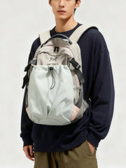 Arc'teryx Color‑Block Drawstring Pocket Backpack, Large‑Capacity Outdoor Travel Daypack Unisex