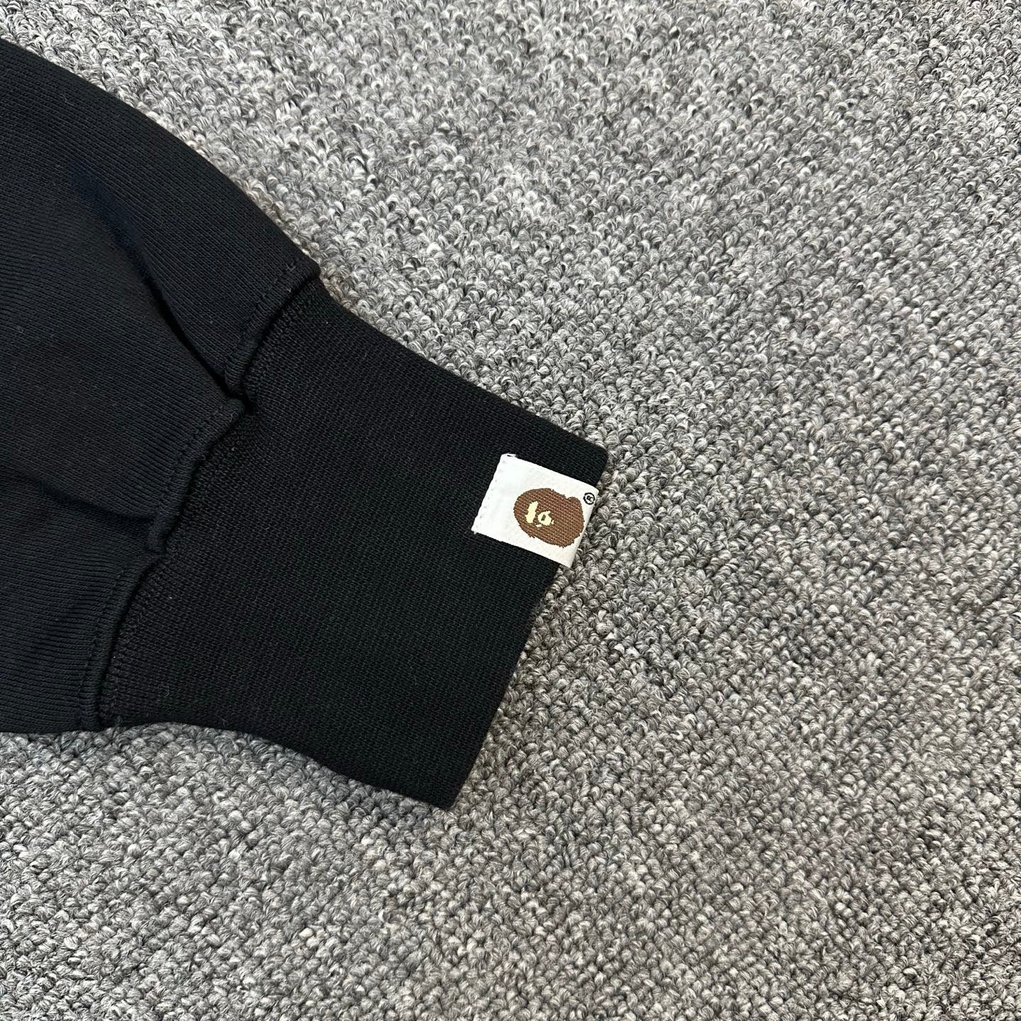 BAPE A Bathing Ape FW24 Ape Head Badge Full-Zip Hoodie — Black