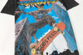Godspeed Skeleton Skateboard City Graphic T‑Shirt (Washed Black)