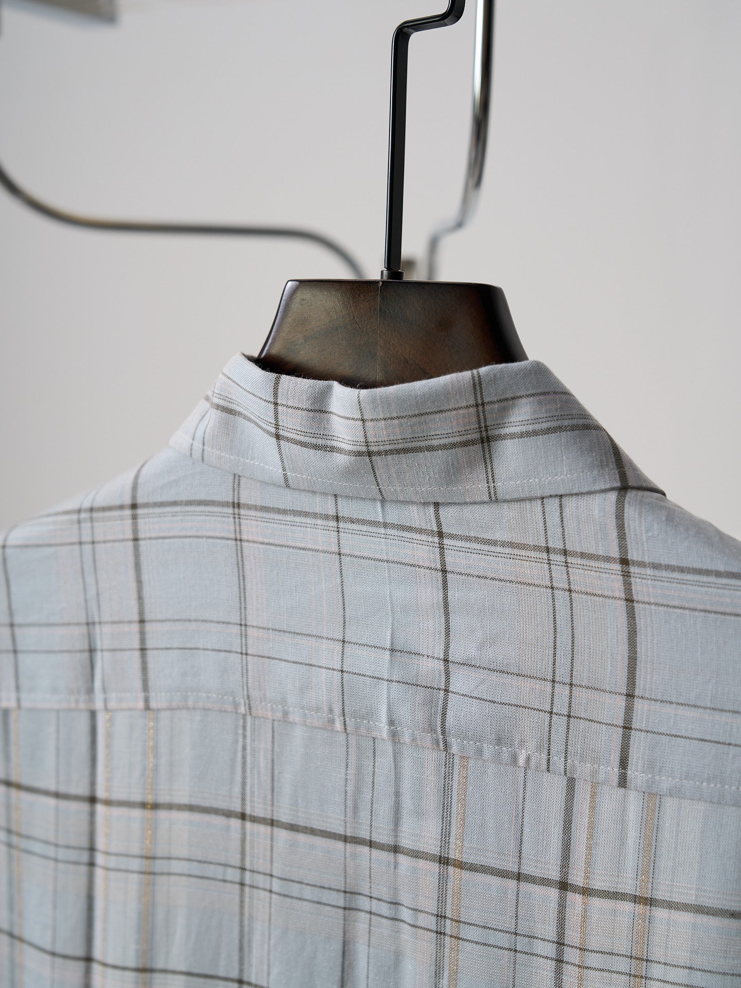 Acne Studios Plaid Oversized Long‑Sleeve Button‑Down Shirt
