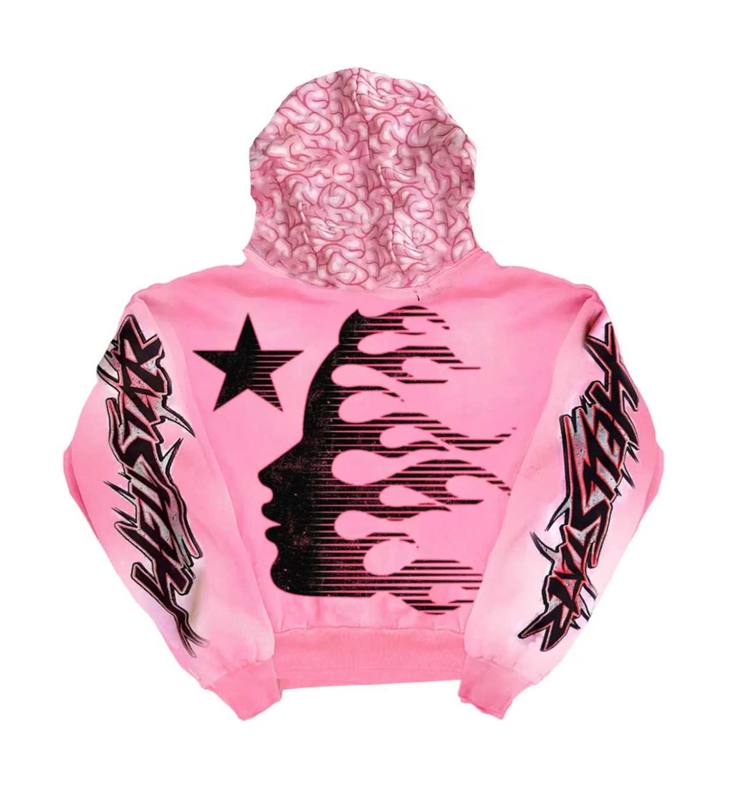 Hellstar Brainwashed Hoodie Pink