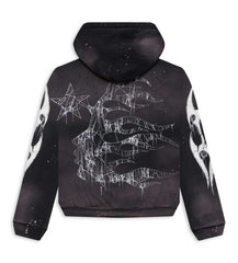 Hellstar Halloween Sport Logo Zip Hoodie Black