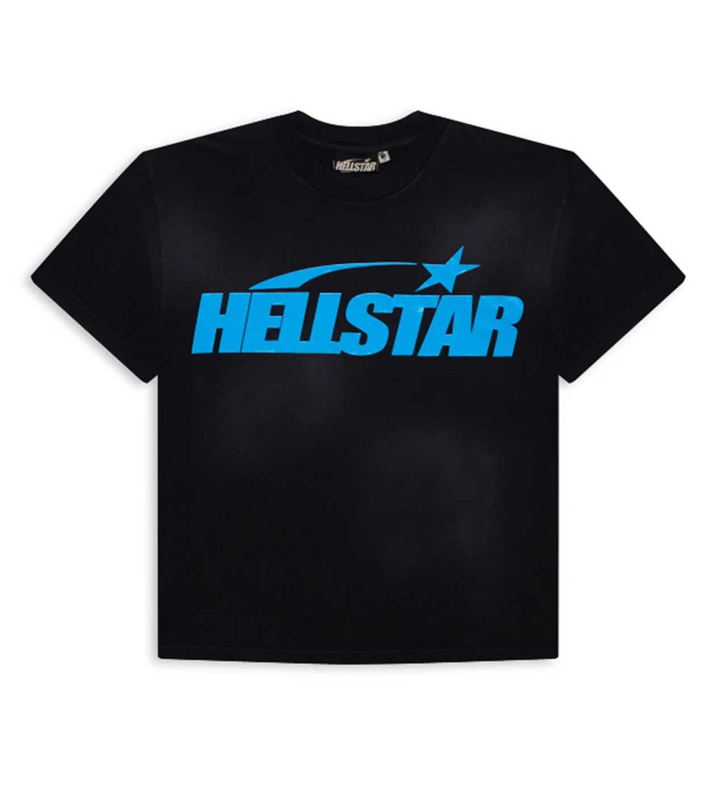 Hellstar Studios Classic Regular Print Tee Black/Blue